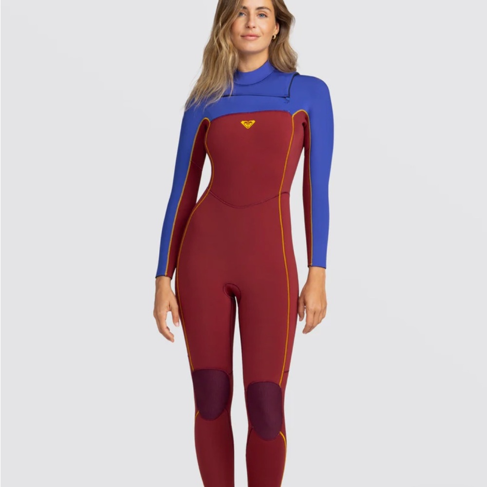Roxy 4/3mm Rise Chest Zip GBS Wetsuit - Pomegranate size 8